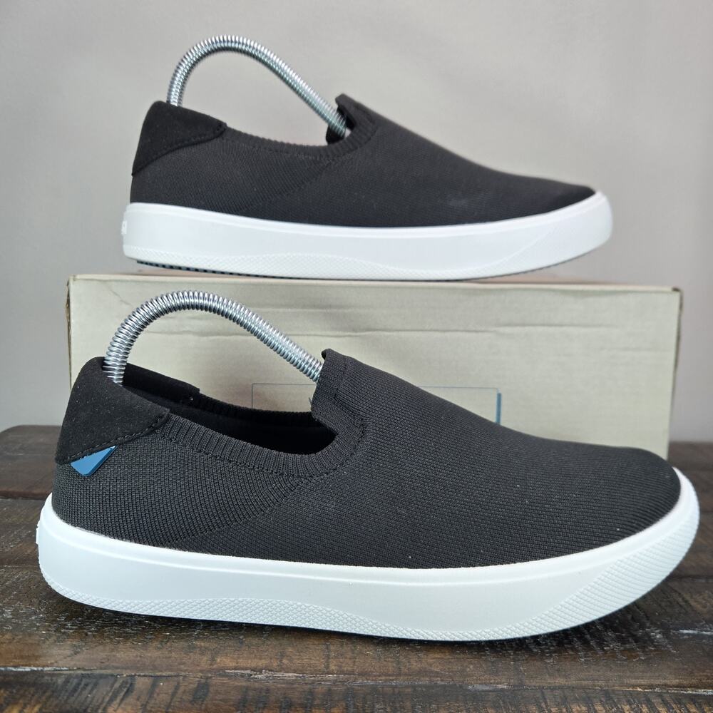 Vessi Boardwalk Slip On Womens Size 9 Waterproof Shoes Sneakers Boulder Black